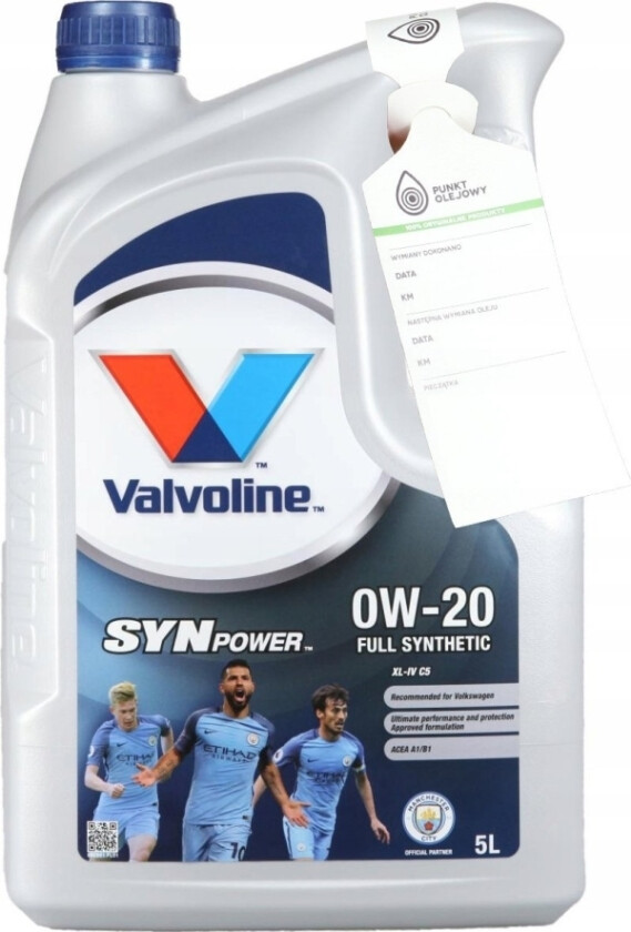 Motorolje Synpower Xl-Iv C5 0W20 5L, Valvoline