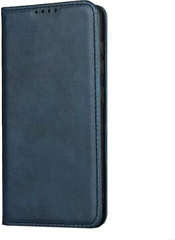 Samsung Galaxy A41 PU Skinn Flip Deksel med Kortholder - Blå