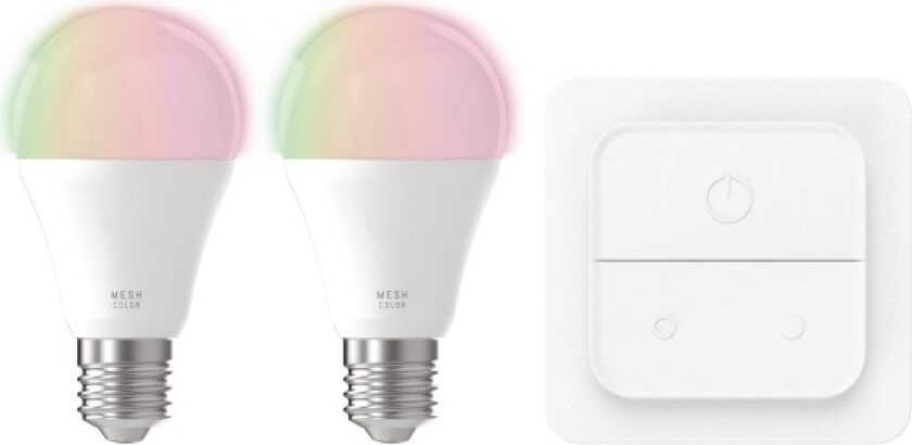 Eglo E27 Led-Z Sæt A60 Rgb/Cct 2X9w Opal+Afbr.