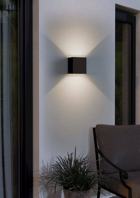 Eglo Calpino 3 Ude Væg 840Lm Ip54 Sort