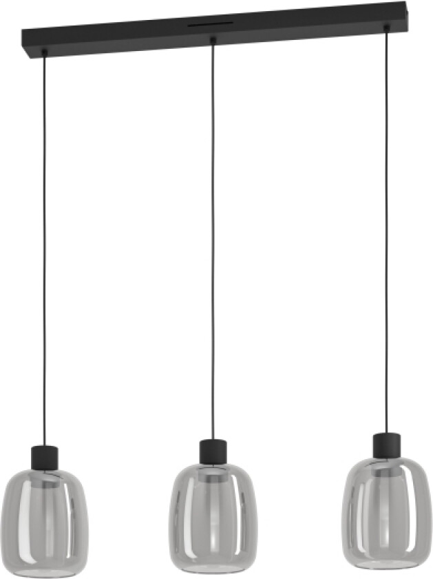 Eglo Molochio-Z Langbord L880 Rgb/Cct 3X3,7W 1500Lm Sort/Sort Transp.