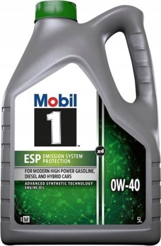 Oil Espx3 0W/40 Syntetisk For Motorer 1 L