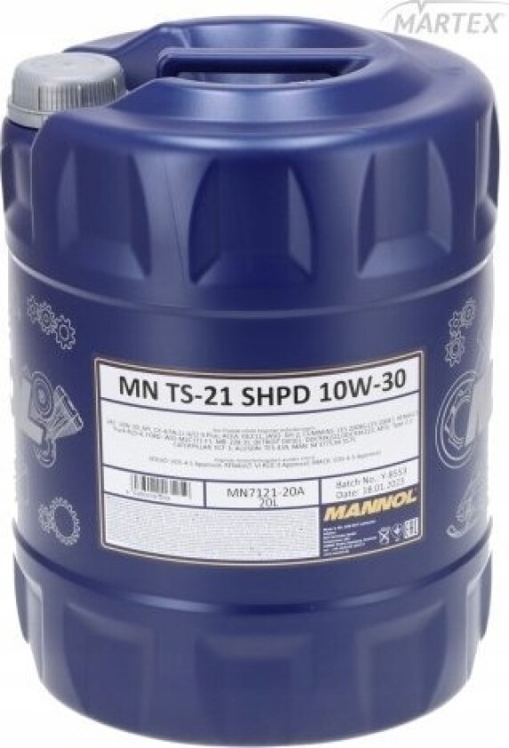 Oil Ts-21 Shpd10w/30 For Motorer 20 L
