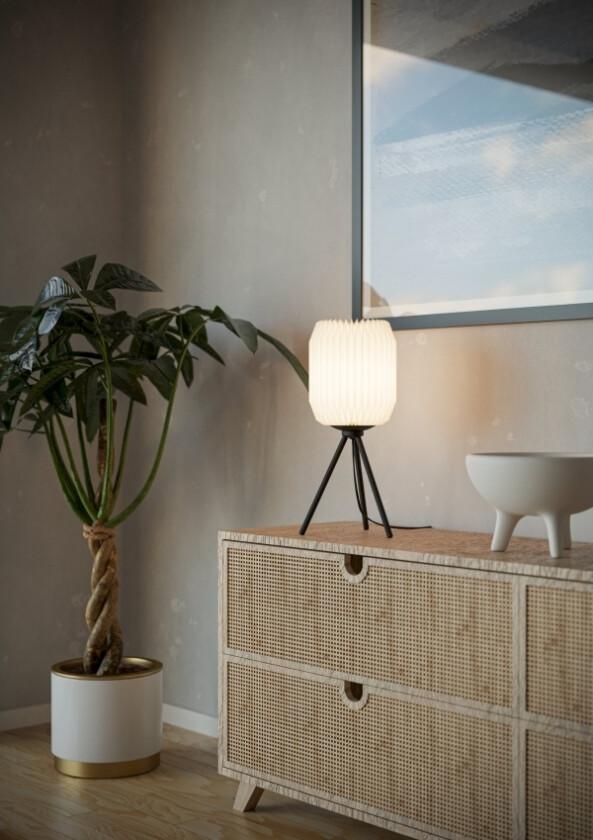 Eglo Belgrave Bord H440 E27 Sort/Hvid Fsc