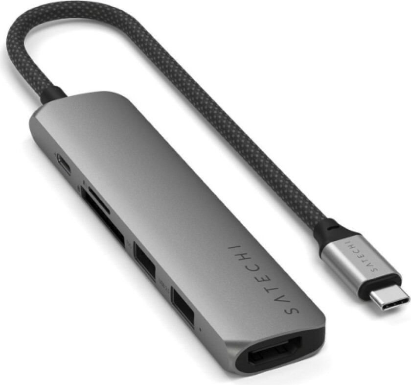 Bilde av 6-In-1 Usb-C Slim Multiport Adapter - Space Grey