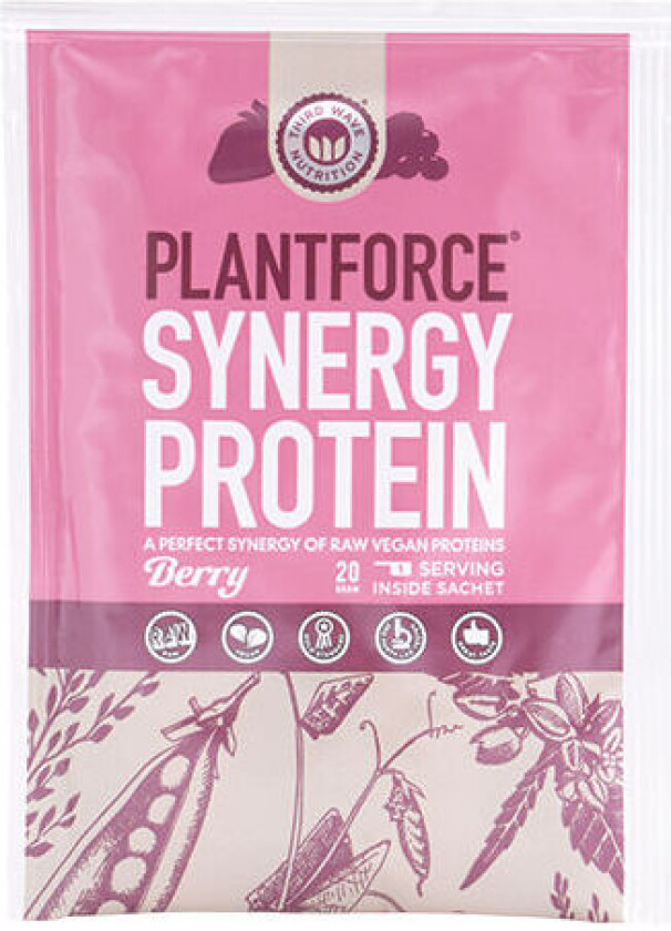 Vegansk Protein Synergy bær - 20 g