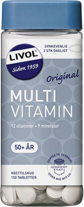 Multivitamin 50+ - 150 Tabletter