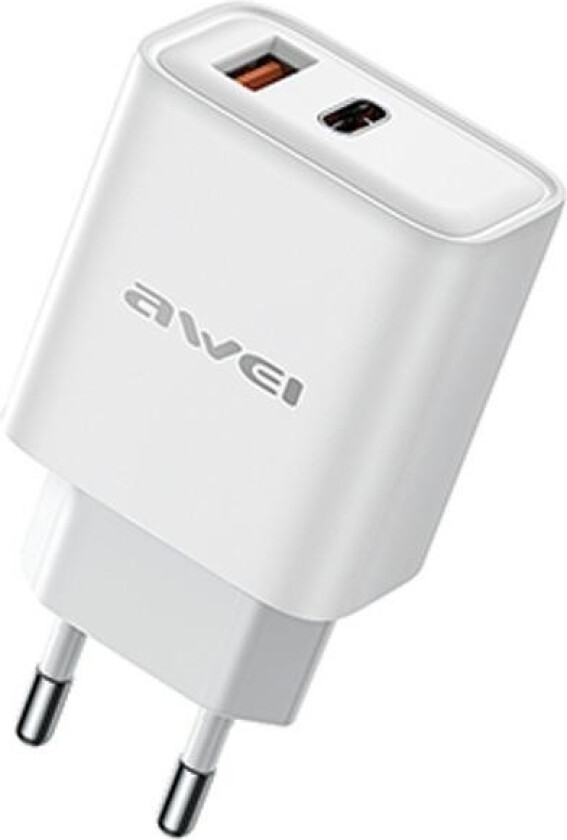 Pd81 22,5W Gan 1Xusb+1Xusb-C Nettlader / Uten Kabel - Hvit