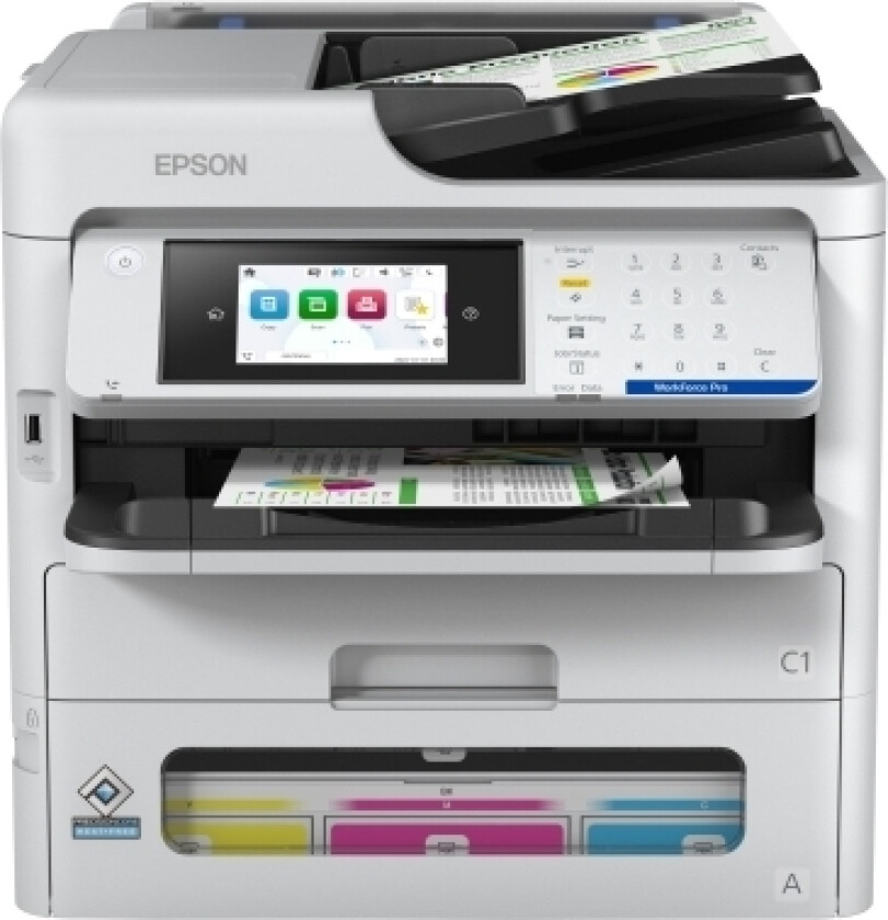 Workforce Pro Em-C800rdwf Inkjet Multifunction Printer 35Ppm