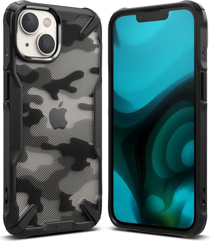 iPhone 14 Deksel Fusion X Camo Black