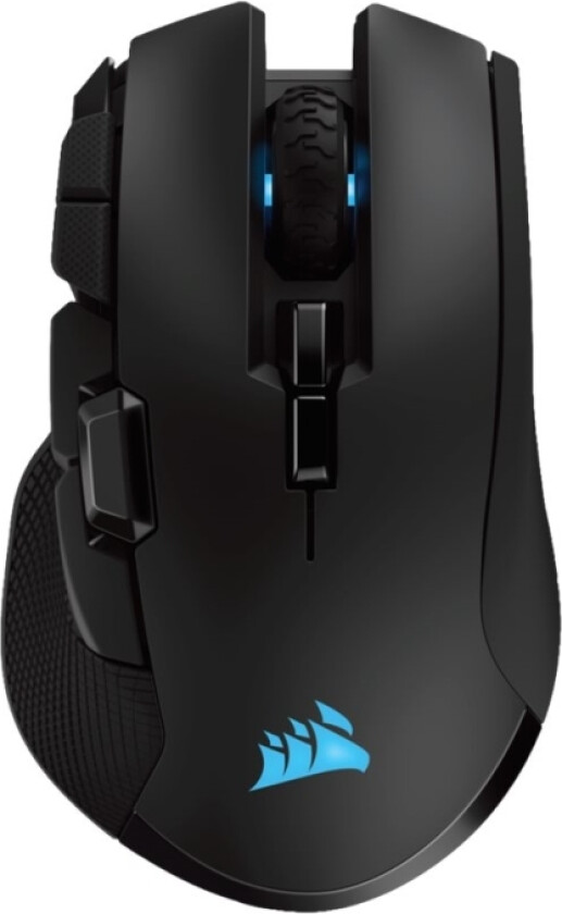 Corsair Gaming Ironclaw Rgb - Mus - Optisk - 10 Knapper - Trådløs, Kablet - Usb, Bluetooth, 2.4 Ghz