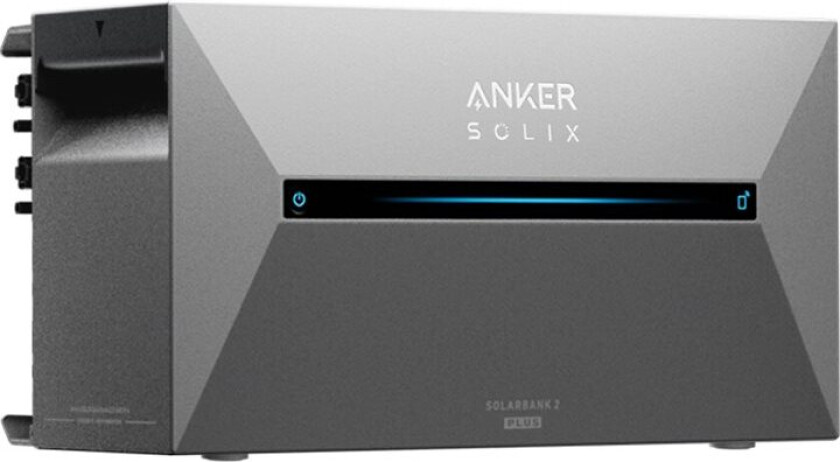 Anker Solix Solarbank 2 E1600 Plus - Solar Power System Battery - 1200 Watt - Litium-Jernfosfat - 1600 Wh - Wi-Fi, Bluetooth - Utgangskontakter: 1 -