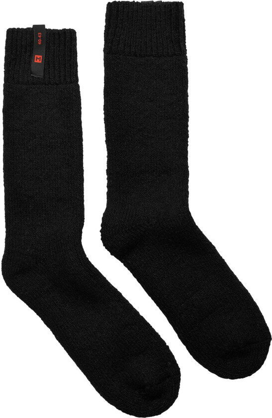 Bilde av Lars Monsen Anárjohka Heavy Sock Jet Black 36-39