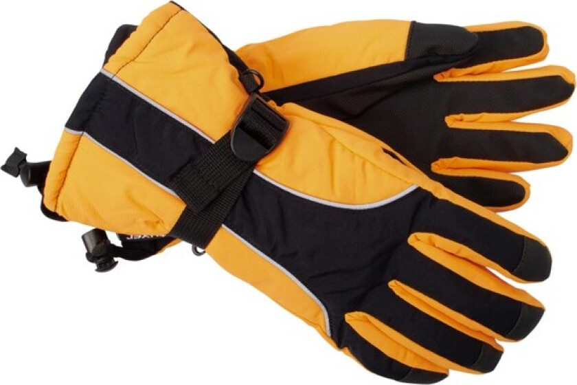 Duved L Gloves-Sw, Neon Carrot, 8,  Skihansker