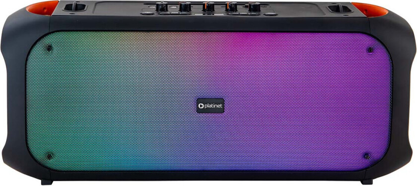 PLATINET 45950 Light Fusion Bluetooth-høyttaler/boomboks - RGB, USB-C, FM-radio - 60W