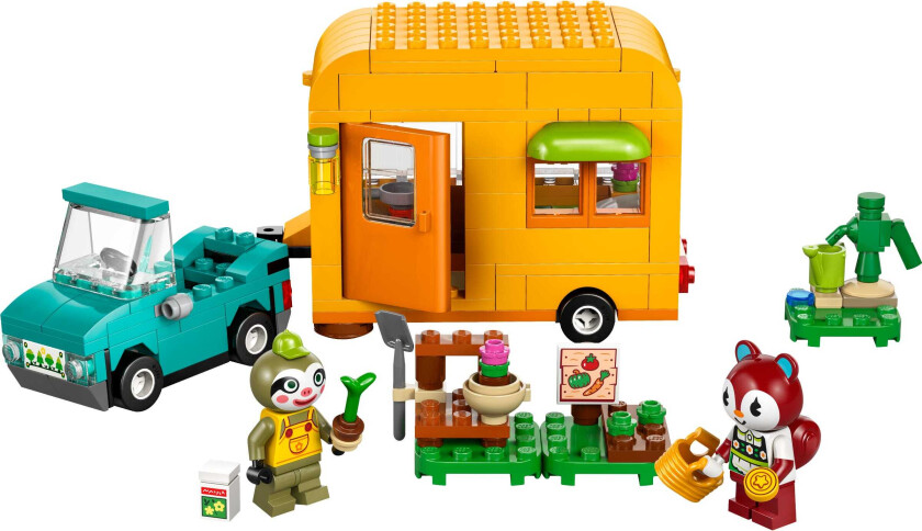 Animal Crossing Leif med campingvogn og hagebutikk 77054