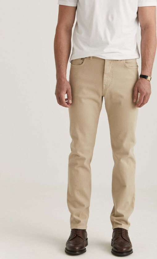JAMES SOFT TWILL 5-PKT TROUSERS Beige, 32/32