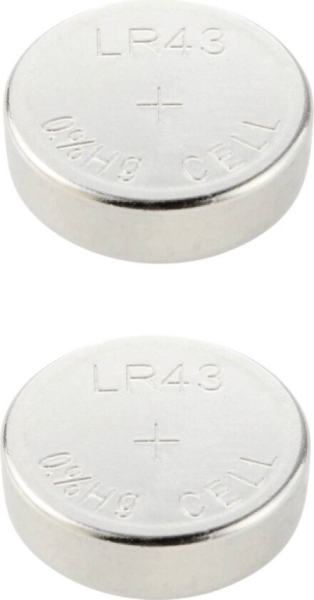 Voltcraft Ag12 Knappcelle Lr 43 Alkalisk Mangan 100 Mah 1,5 V 2 Stk (Vc-12714200)