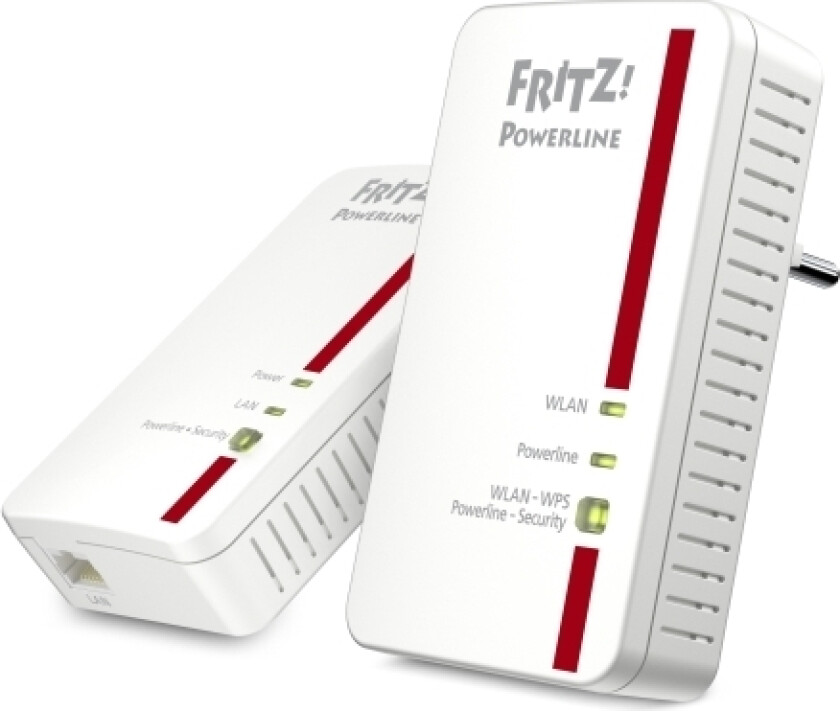 Avm Fritz!Powerline 1240E - Wlan Set - Bridge - Gige, Homeplug Av (Hpav)