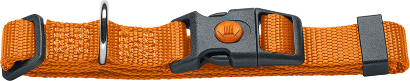 HUNTER Halsbånd London, orange - Vario Basic Str.M: 30-46 cm Halsomfang, B 15 mm