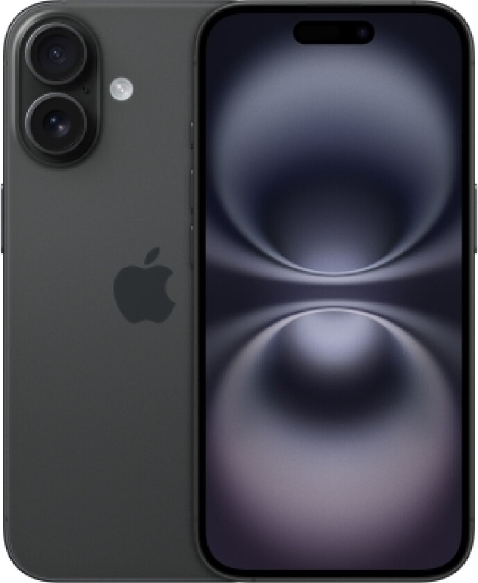 Iphone 16 , 15,5 Cm (6.1"), 2556 X 1179 Pixlar, 512 Gb, 48 Mp, Ios 18, Svart