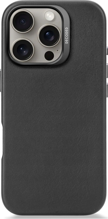 Leather Backcover - Skórzana Obudowa Ochronna Do Iphone 16 Pro Kompatybilna Z Magsafe (Black)