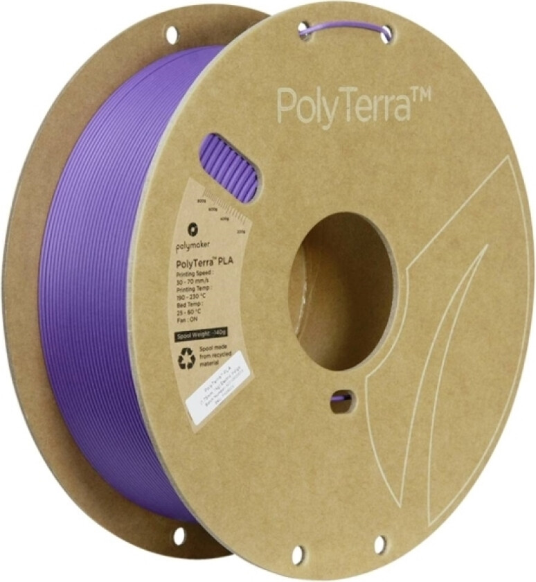 Polymaker Pa04039 Regular Filament Pla-Plast Med Lavere Kunststofindhold, Mat 1.75 Mm 1000 G Electric Indigo Polyterra™ 1 Stk