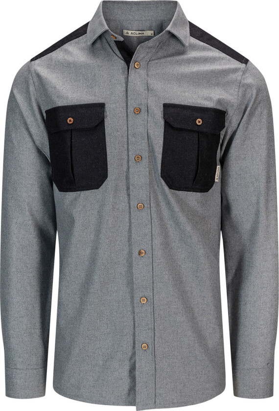Men's ReBorn Woolshirt Light Grey Melange S