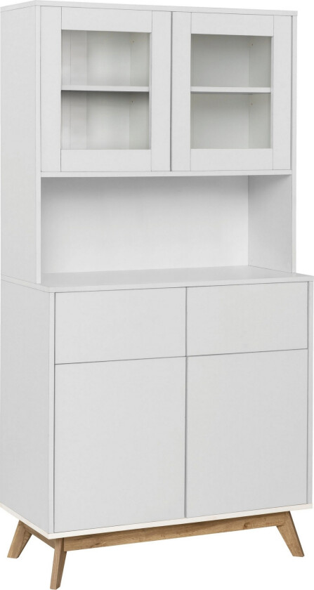 Mohak Kommode m. Overskap - Hvit