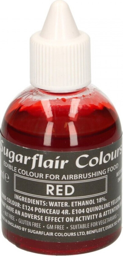 Airbrushfarge -Rød- 60ml