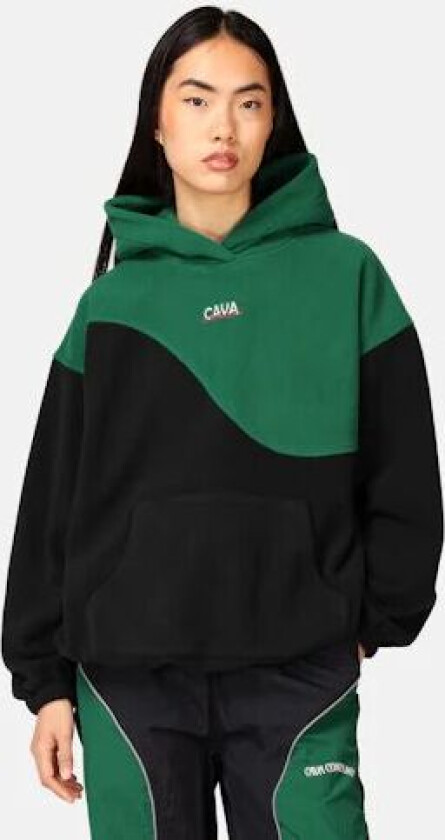 Fleece hettegenser Grønn Unisex S