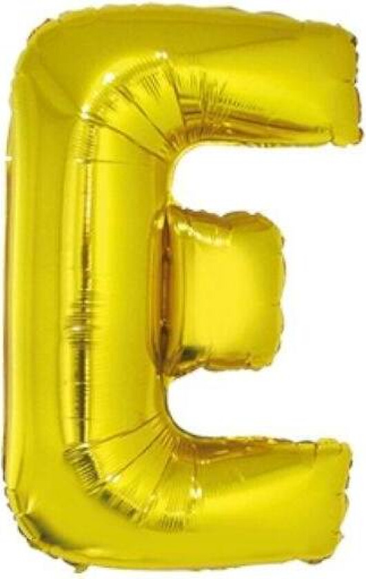 Bokstavballong i gull XL -E-
