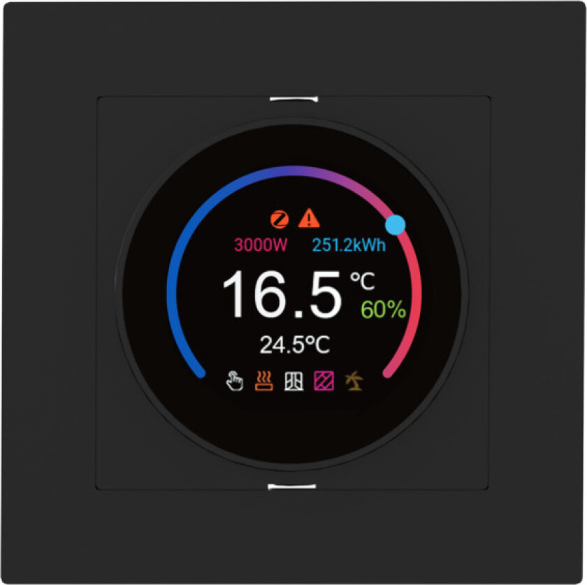 Zigbee Edge Termostat - Sort