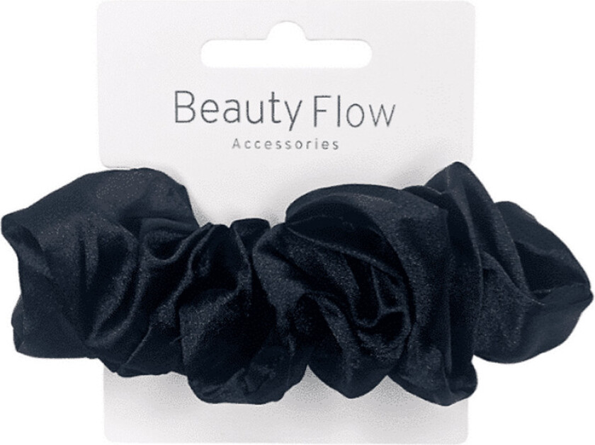 Minna Silk Scrunchie Deep Black 1 stk.
