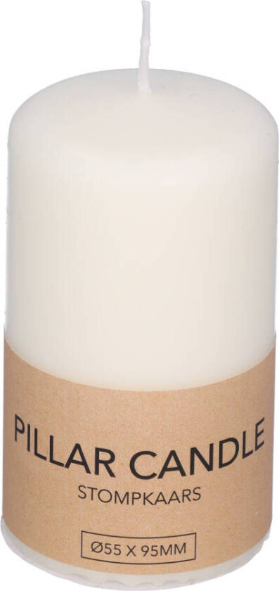 Bilde av Pillar Candle White 55 x 95 mm