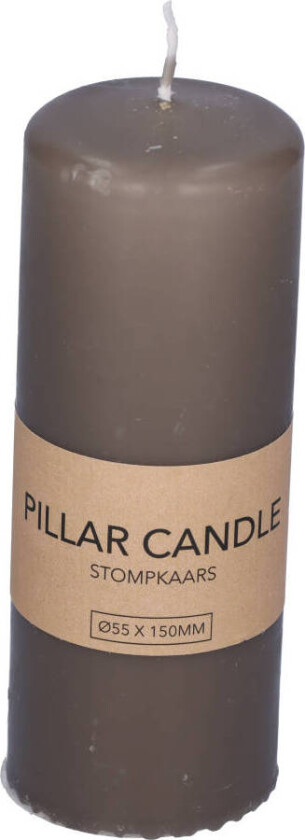 Pillar Candle Dark Grey 55 x 150 mm