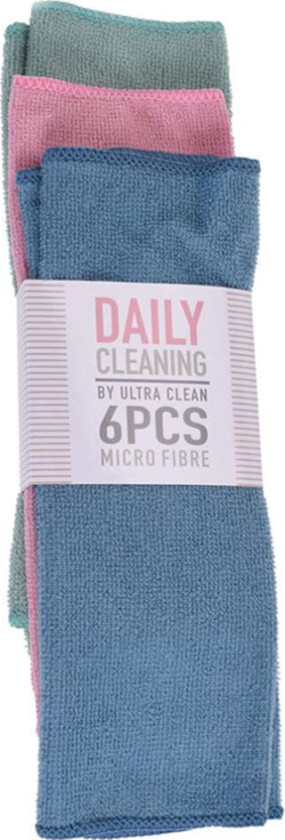 Ultra Clean Mikrofiberkluter 6 stk.