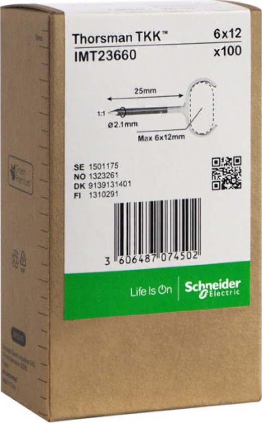 Metallklammer TKK 6x12 spiker 25mm 100stk
