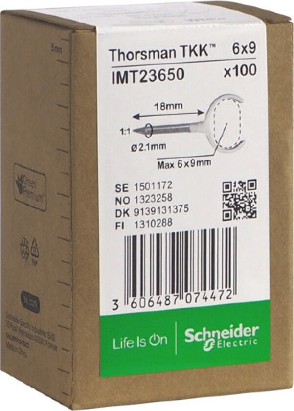 Metallklammer TKK 6x9 spiker 18mm 100stk