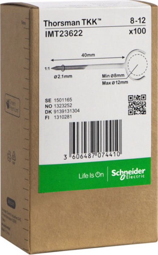 Metallklammer TKK 8-12 spiker 40mm 100stk