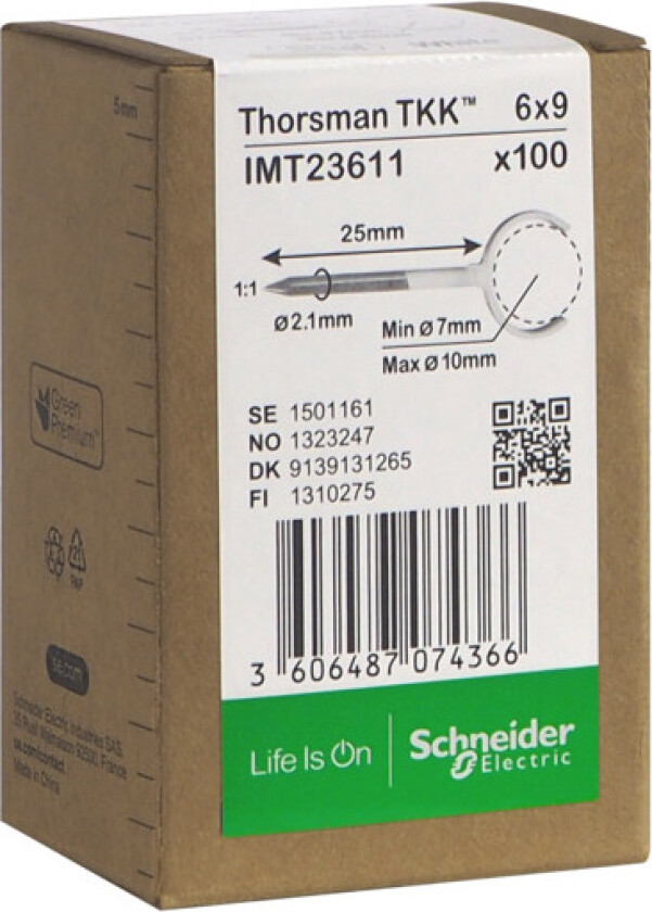 Metallklammer TKK 7-10 spiker 25mm 100stk