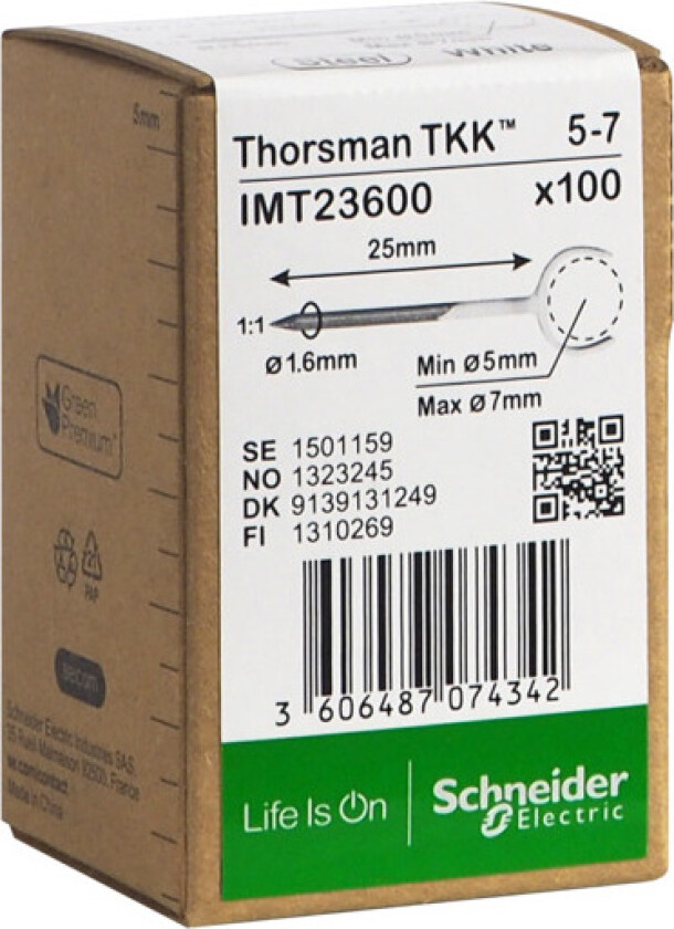 Metallklammer TKK 5-7 spiker 25mm 100stk