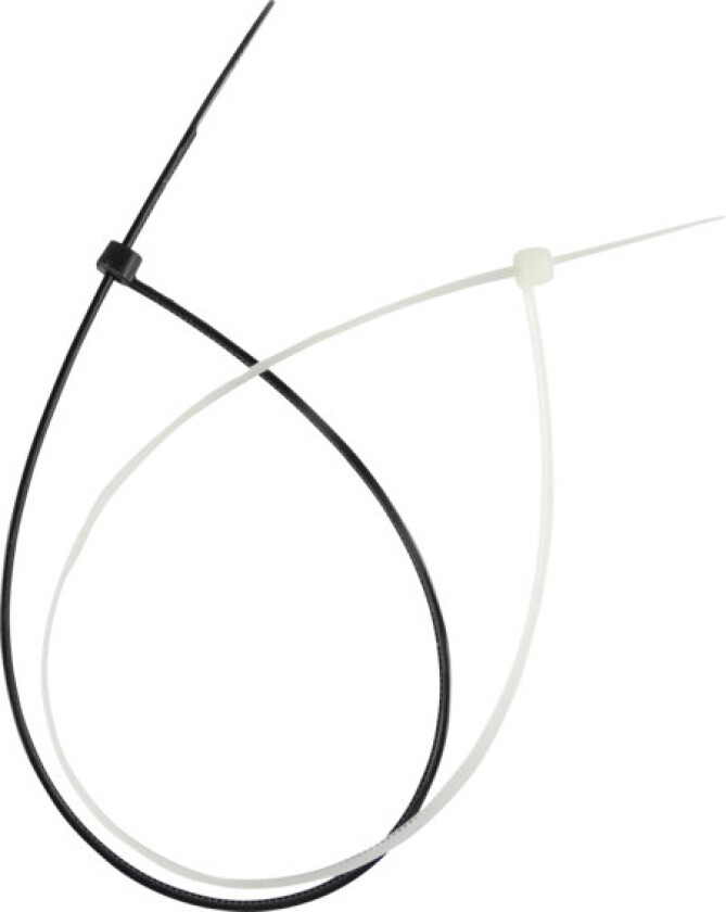 Bilde av Buntebånd Strips 203x2.5mm Sort PCT-0200-025-B-100