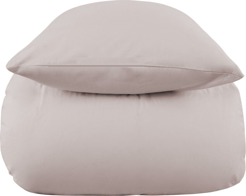 Steinvasket sengetøy 140x200 cm - 100% Enzymvasket bomull - Firm grey - Nordstrand Home sengesett