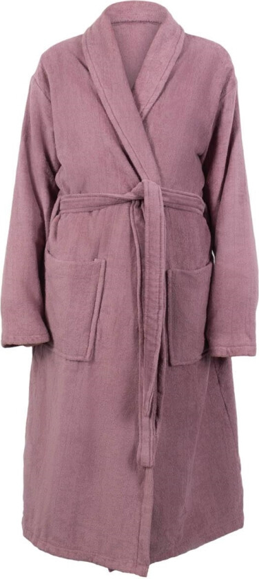 Morgenkåpe - Str. L/XL - 100% bomull - Badekåpe - Fersken - Nordstrand Home