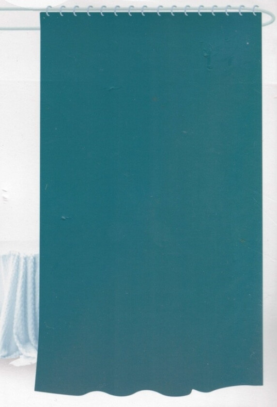 Dusjforheng - 180x180 cm - Petroleum - Klar til oppheng.