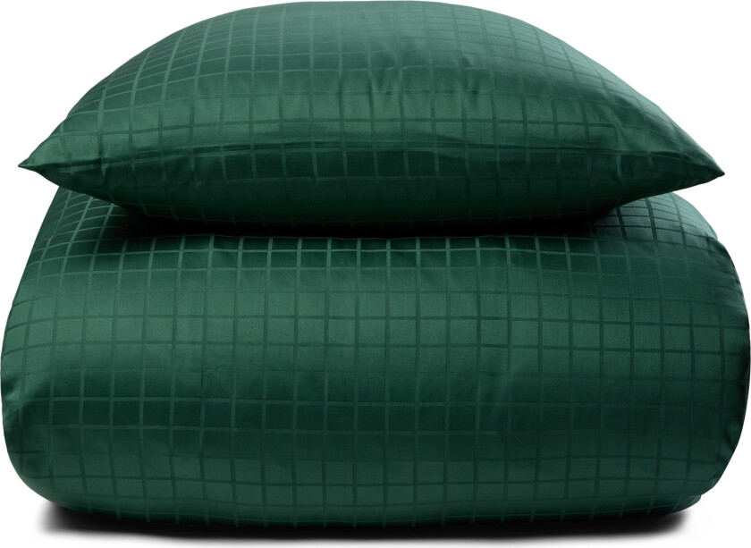 Økologisk sengetøy - 240x220 cm - King size sengesett - GOTS-sertifisert - Grønt i 100%bomullssateng fra By Borg