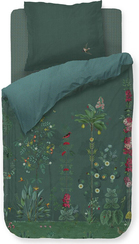 sengetøy - 140x200 cm - Babylons Garden - Vendbart dynetrekk - Sengesett i 100% bomull