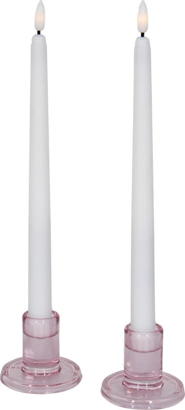 LED kronelys - 2 stk. stakelys 33 cm - LED-stearinlys til hjemmet