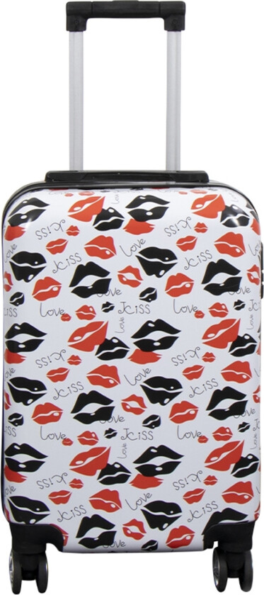 Kabinkoffert - Hardcase lettvekts koffert - Trolley med motiv - Kiss & Love